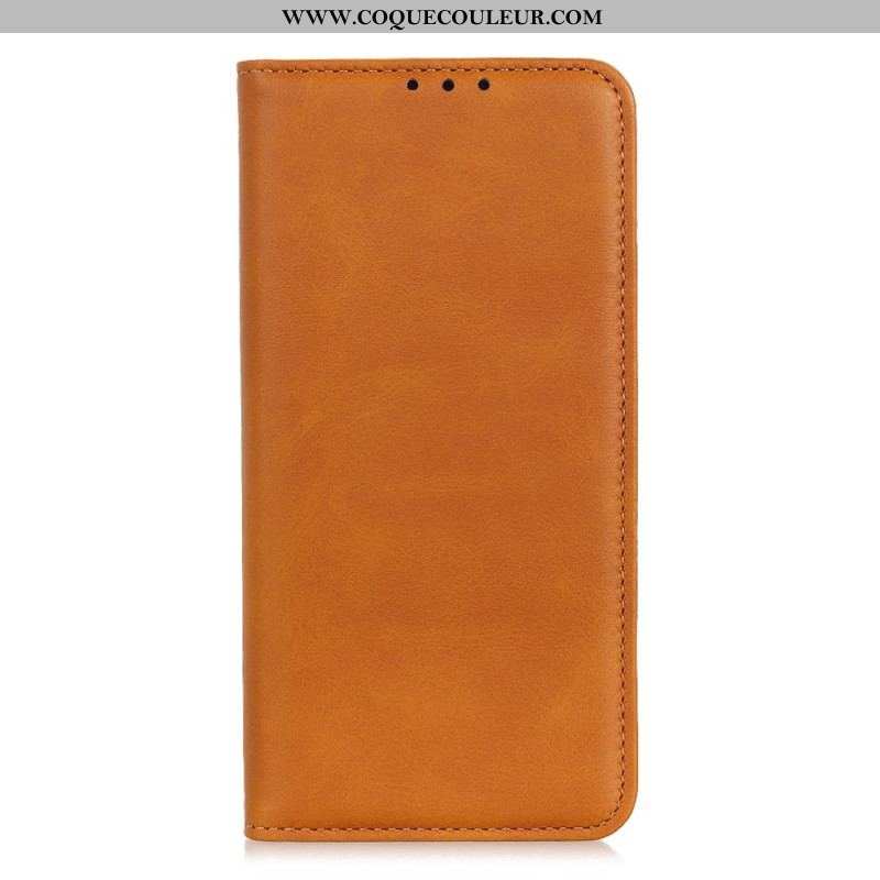 Flip Cover Samsung Galaxy A13 5G / A04s Cuir Fendu