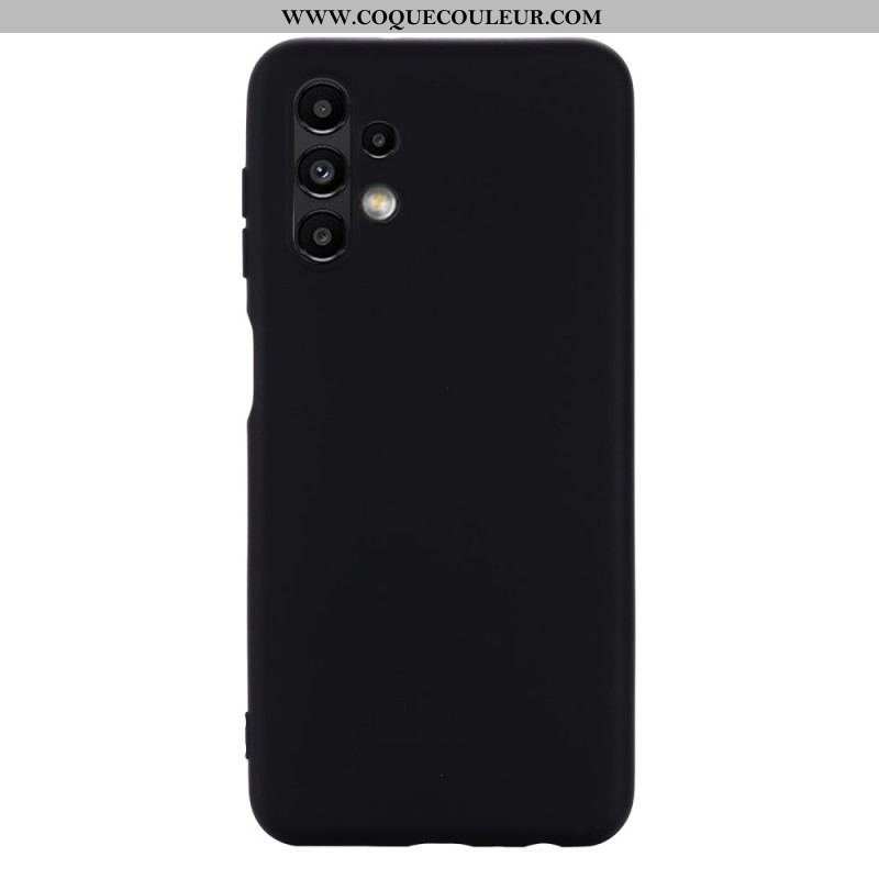 Coque Samsung Galaxy A13 Silicone Liquide avec Lanière