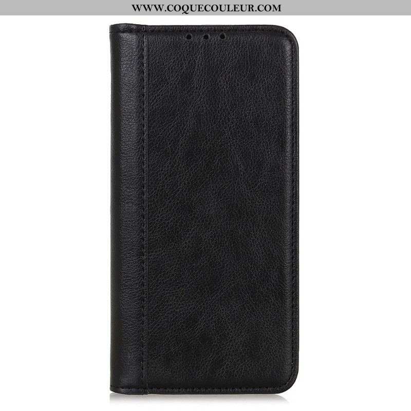 Flip Cover Samsung Galaxy A14 5G / A14 Cuir Fendu Stylé