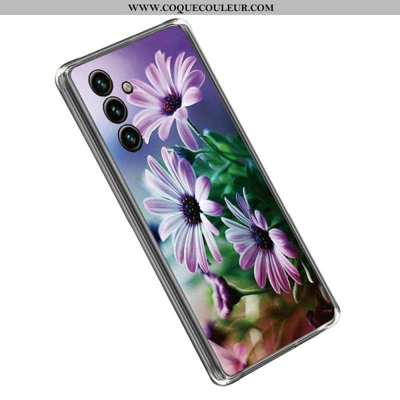 Coque Samsung Galaxy A14 5G / A14 Silicone Florale