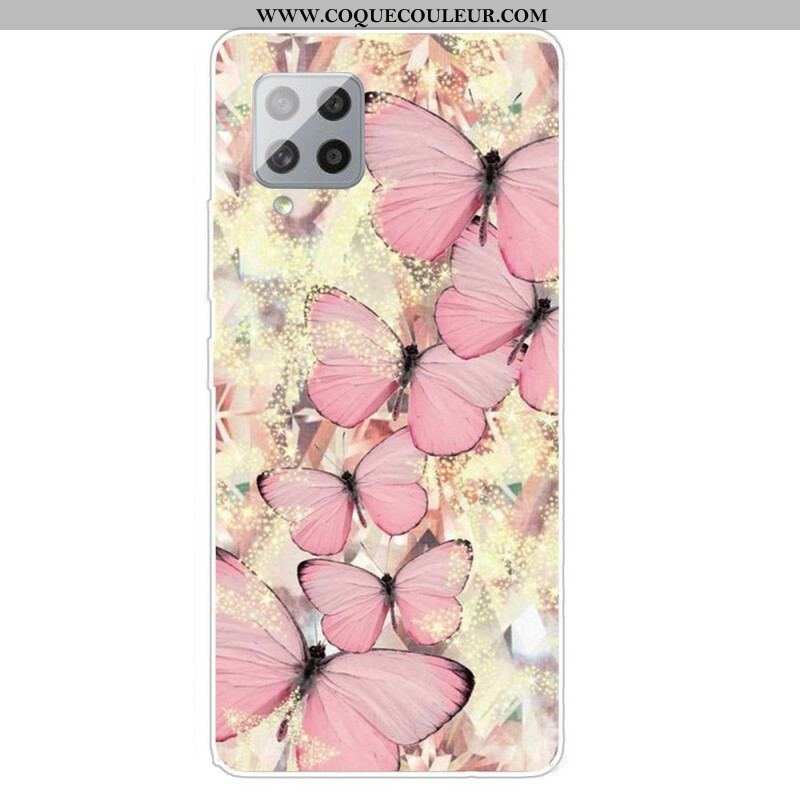 Coque Samsung Galaxy A42 5G Papillons Papillons