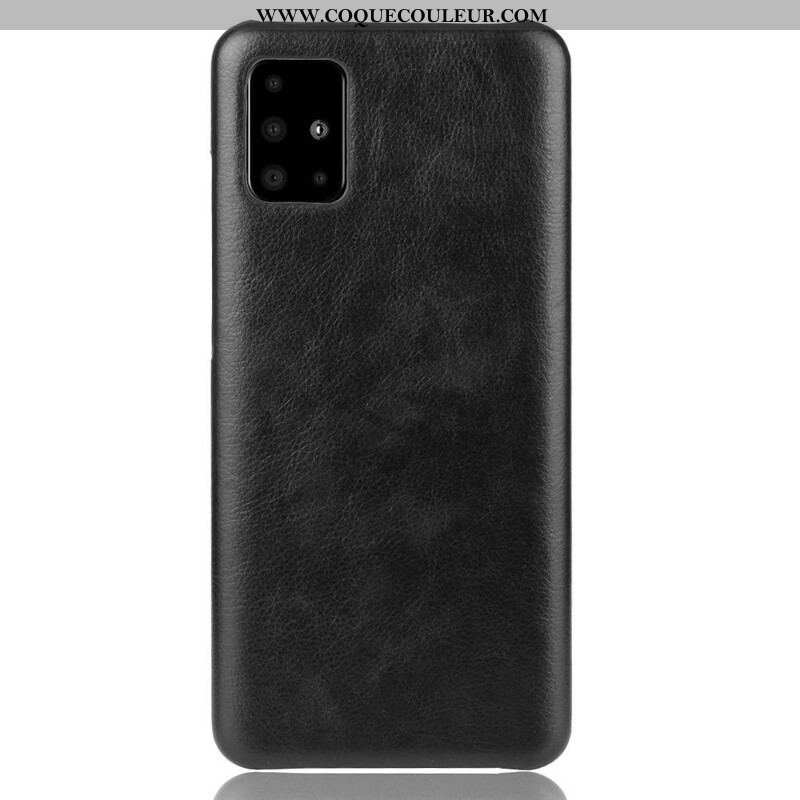 Coque Samsung Galaxy A51 5G Effet Cuir Litchi