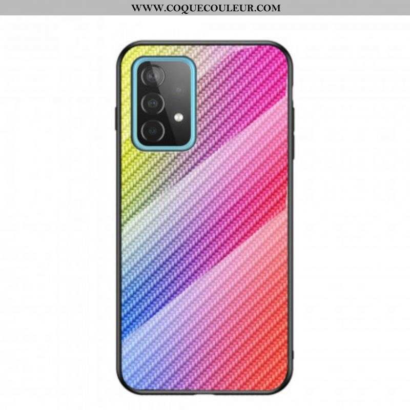 Coque Samsung Galaxy A52 4G / A52 5G / A52s 5G Verre Trempé Fibre Carbone