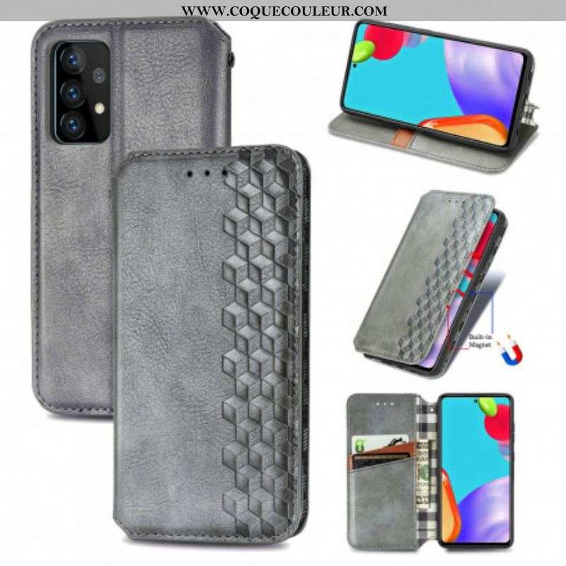 Flip Cover Samsung Galaxy A52 4G / A52 5G / A52s 5G Effet Cuir Texture Diamant