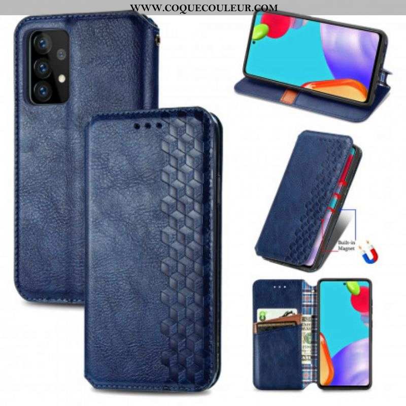 Flip Cover Samsung Galaxy A52 4G / A52 5G / A52s 5G Effet Cuir Texture Diamant