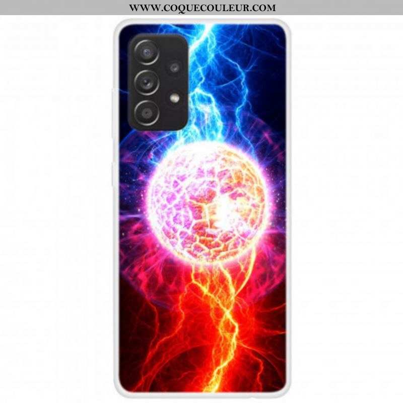 Coque Samsung Galaxy A52 4G / A52 5G / A52s 5G Silicone Planètes en feu