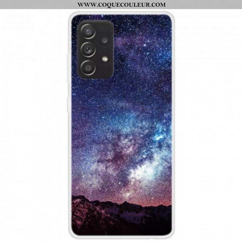 Coque Samsung Galaxy A52 4G / A52 5G / A52s 5G Silicone Planètes en feu