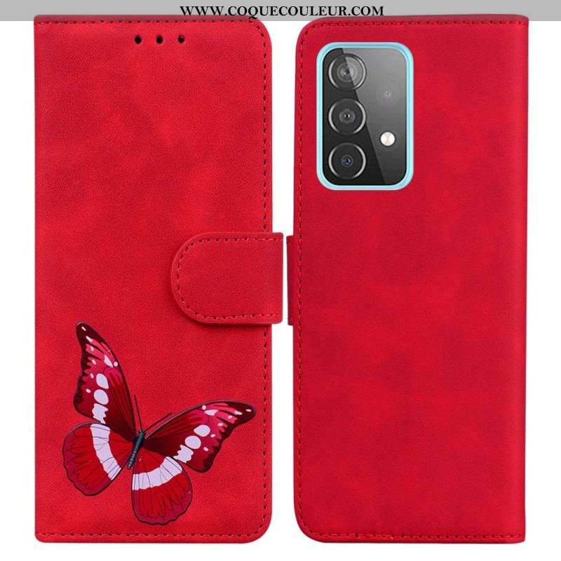 Housse Samsung Galaxy A52 4G / A52 5G / A52s 5G Skin-Touch Papillon