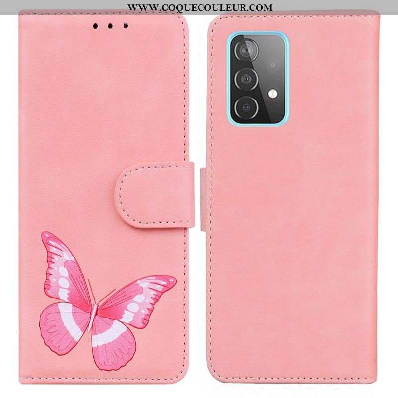 Housse Samsung Galaxy A52 4G / A52 5G / A52s 5G Skin-Touch Papillon