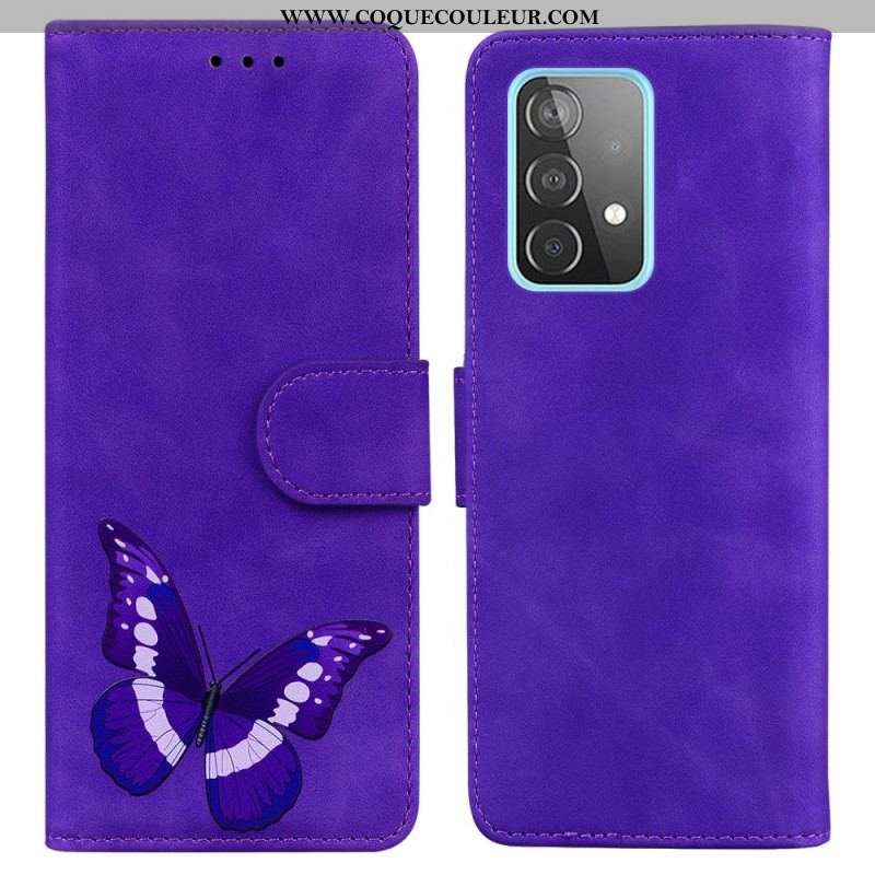 Housse Samsung Galaxy A52 4G / A52 5G / A52s 5G Skin-Touch Papillon