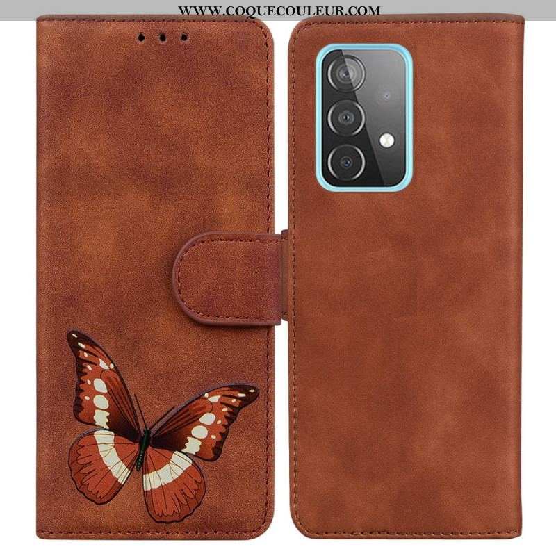 Housse Samsung Galaxy A52 4G / A52 5G / A52s 5G Skin-Touch Papillon