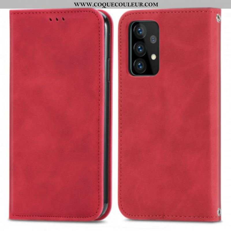 Flip Cover Samsung Galaxy A52 4G / A52 5G / A52s 5G Effet Cuir Chic