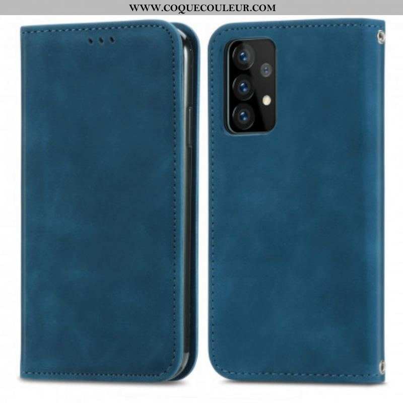 Flip Cover Samsung Galaxy A52 4G / A52 5G / A52s 5G Effet Cuir Chic