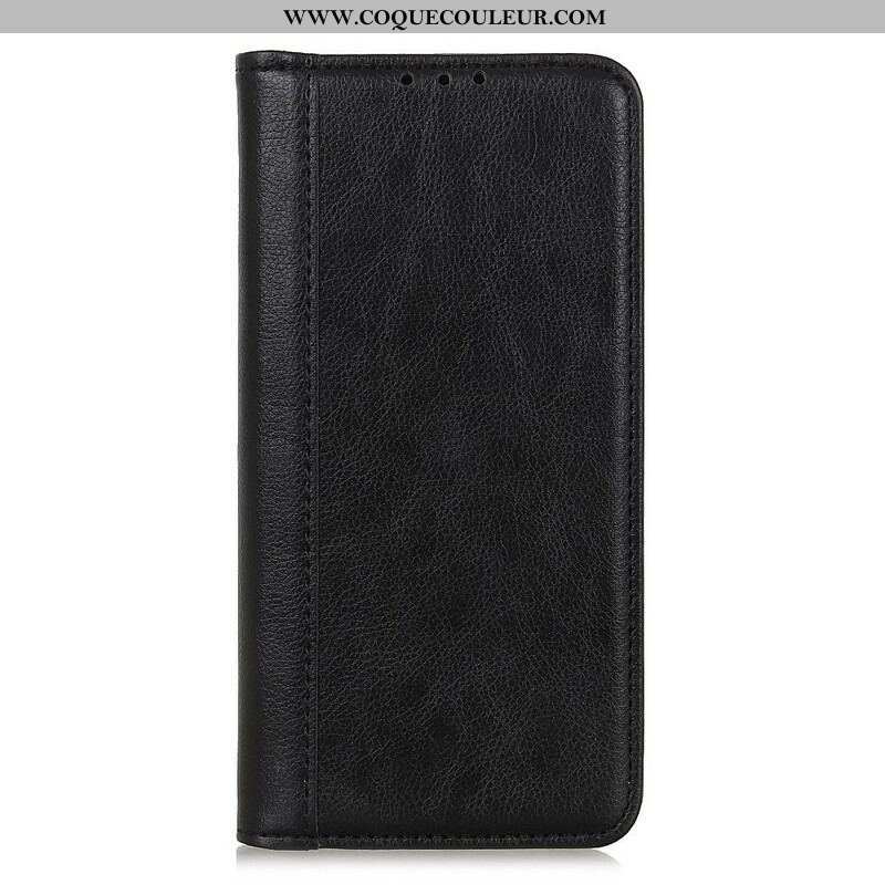 Flip Cover Samsung Galaxy A52 4G / A52 5G / A52s 5G Cuir Litchi Fendu Élégance