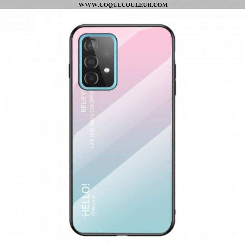 Coque Samsung Galaxy A52 4G / A52 5G / A52s 5G Verre Trempé Hello