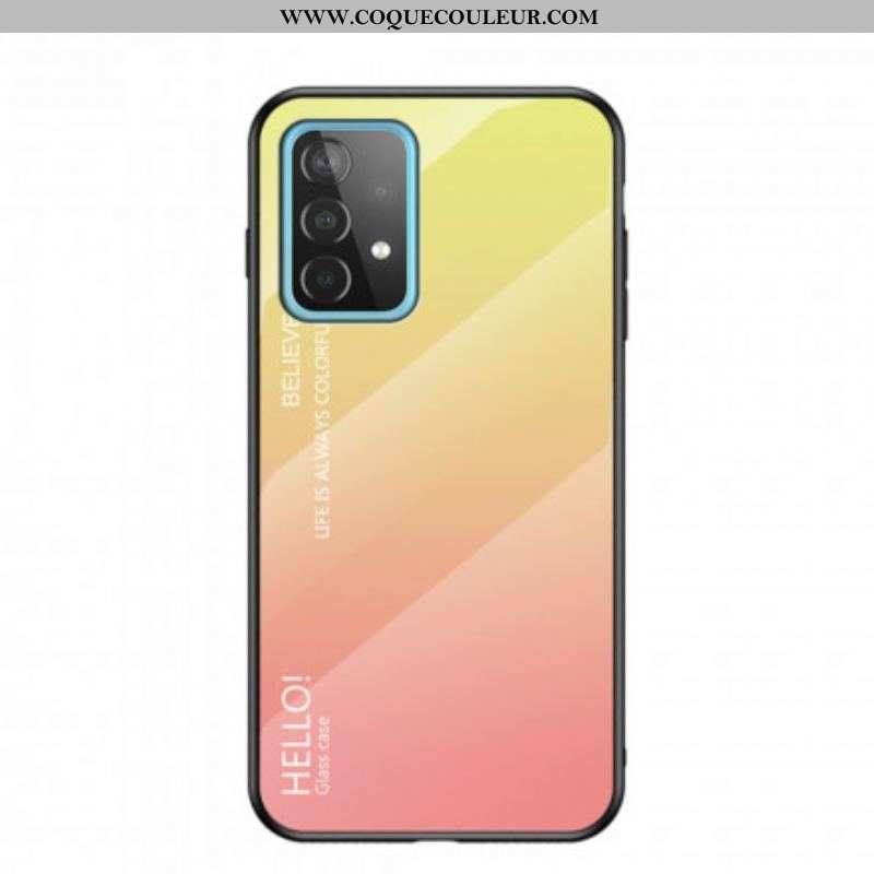 Coque Samsung Galaxy A52 4G / A52 5G / A52s 5G Verre Trempé Hello