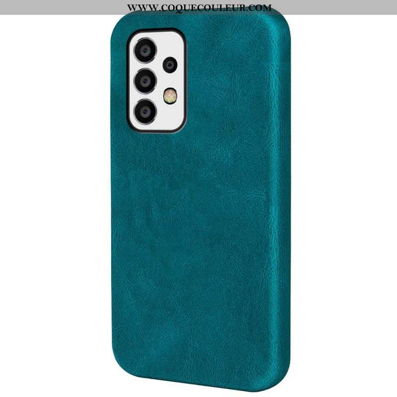 Coque Samsung Galaxy A53 5G Effet Cuir Design