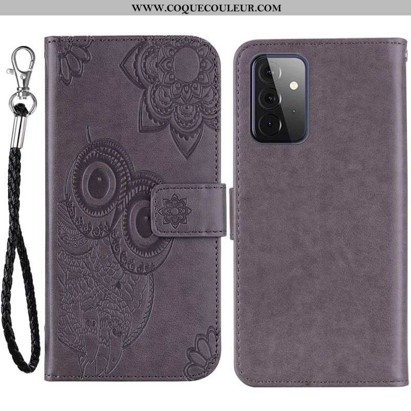 Housse Samsung Galaxy A53 5G Hibou Mandala