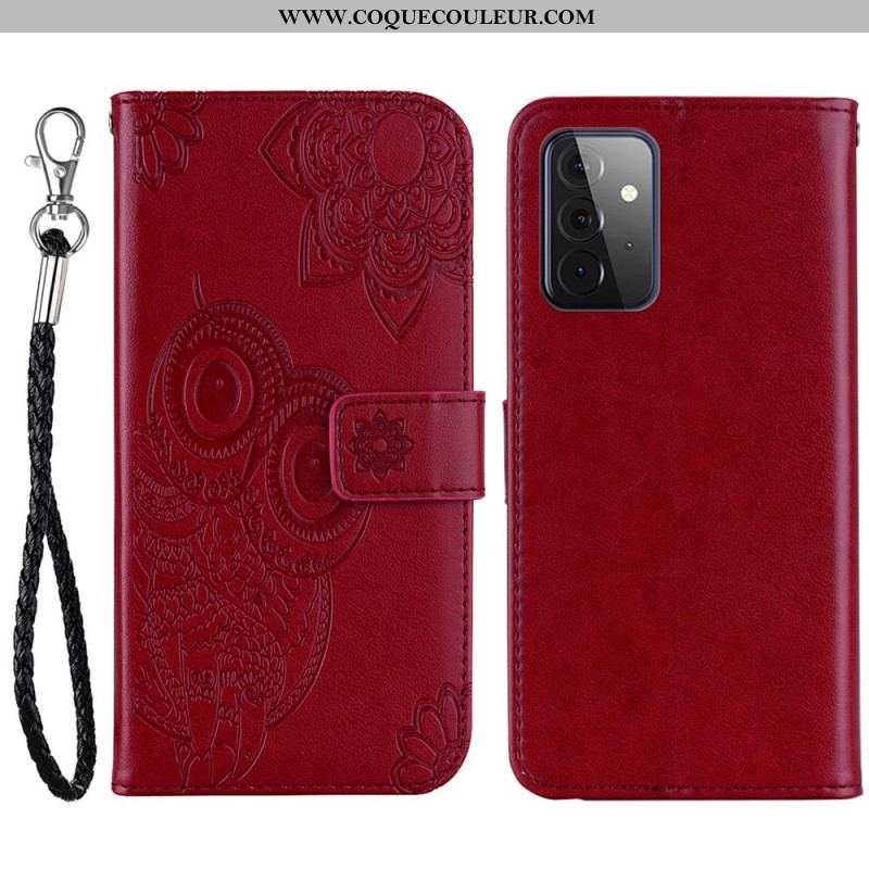 Housse Samsung Galaxy A53 5G Hibou Mandala