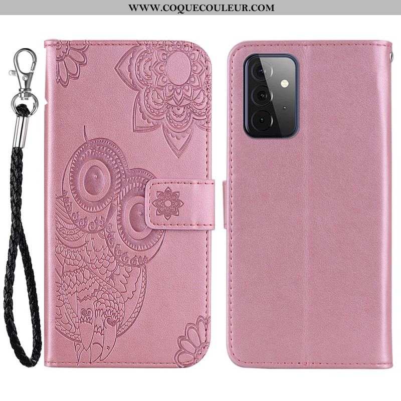 Housse Samsung Galaxy A53 5G Hibou Mandala