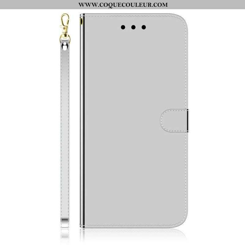 Housse Samsung Galaxy A53 5G Simili Cuir Couverture Miroir