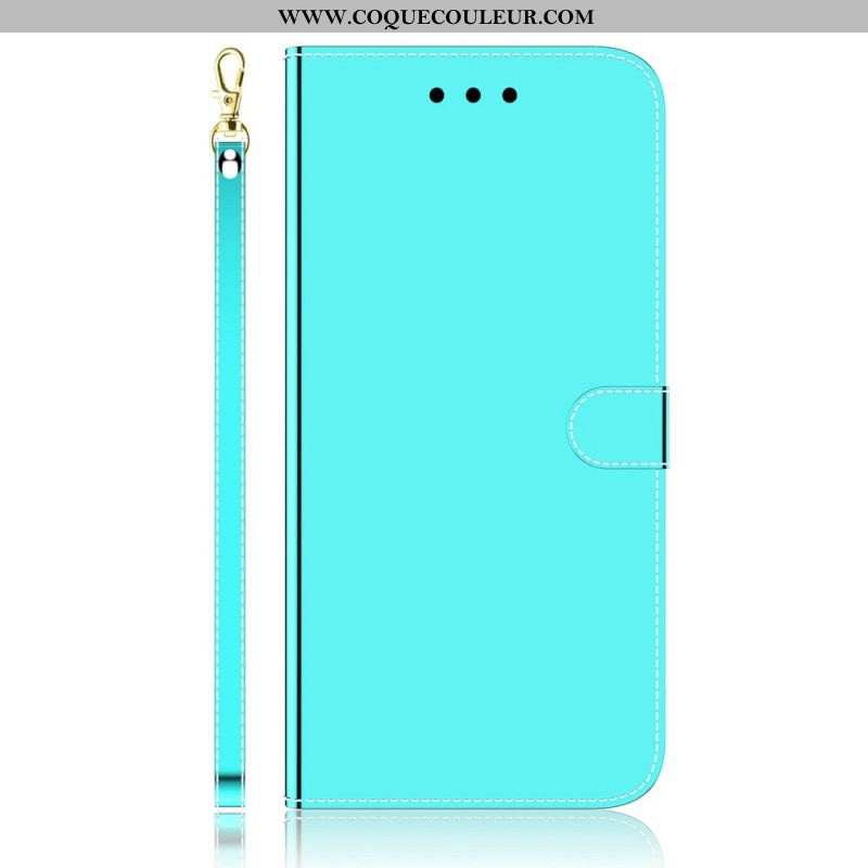 Housse Samsung Galaxy A53 5G Simili Cuir Couverture Miroir