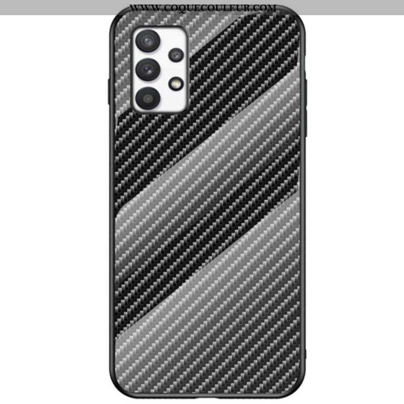 Coque Samsung Galaxy A53 Verre Trempé Fibre Carbone