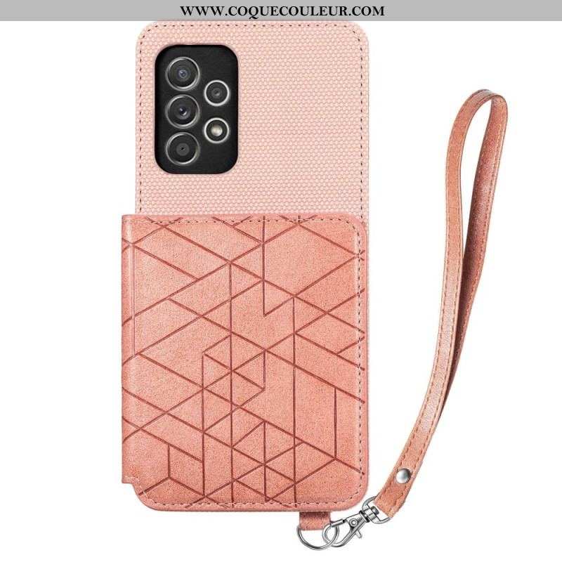 Coque Samsung Galaxy A53 5G Porte-Cartes à Lanière