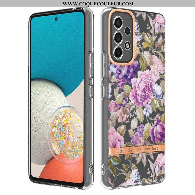 Coque Samsung Galaxy A53 5G Transparente Florale