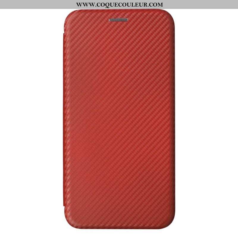 Flip Cover Samsung Galaxy A54 5G Fibre Carbone Colorée