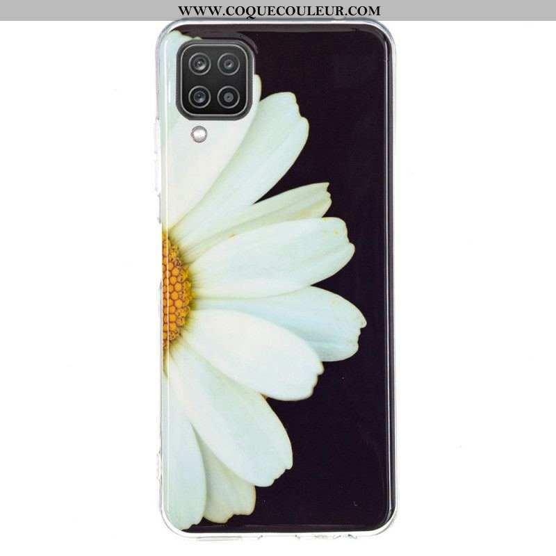 Coque Samsung Galaxy A12 / M12 Fleurs Fluorescentes