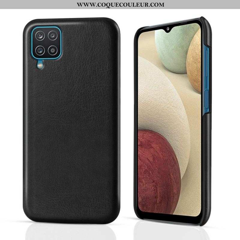 Coque Samsung Galaxy A12 / M12 Effet Cuir KSQ