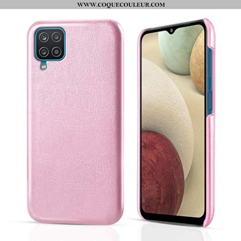 Coque Samsung Galaxy A12 / M12 Effet Cuir KSQ