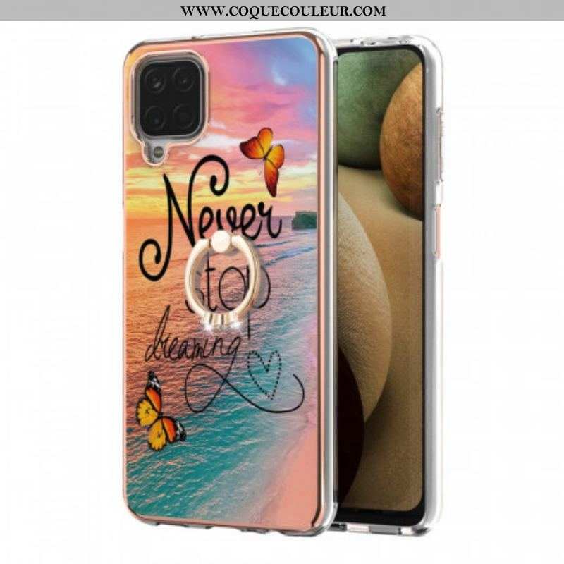 Coque Samsung Galaxy A12 / M12 Anneau-Support Never Stop Dreaming