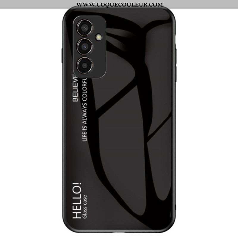 Coque Samsung Galaxy M13 Verre Trempé Hello