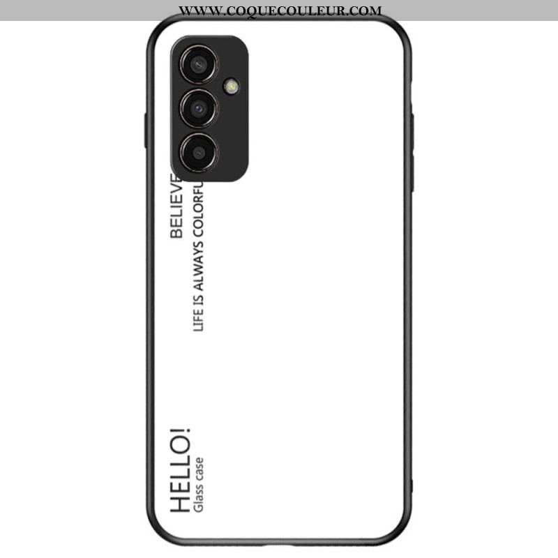 Coque Samsung Galaxy M13 Verre Trempé Hello