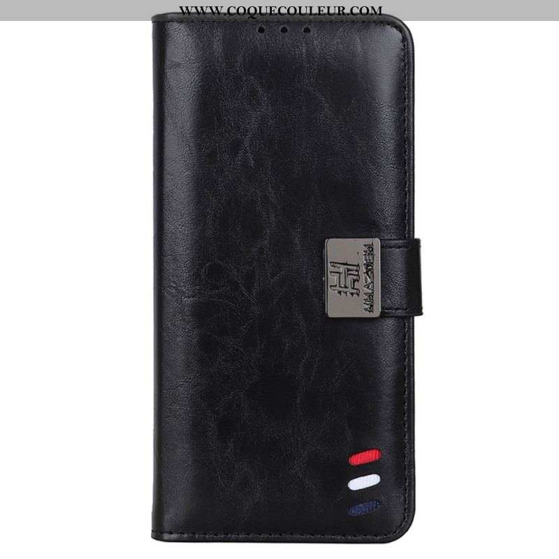 Housse Samsung Galaxy M13 Tricolore Fermoir Argenté