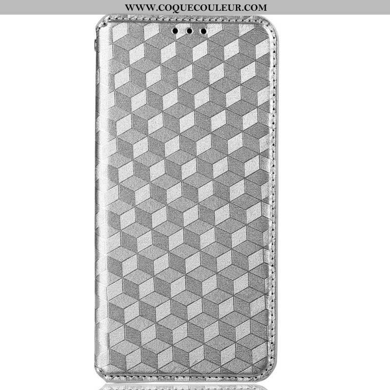 Flip Cover Samsung Galaxy M13 Cubes 3D