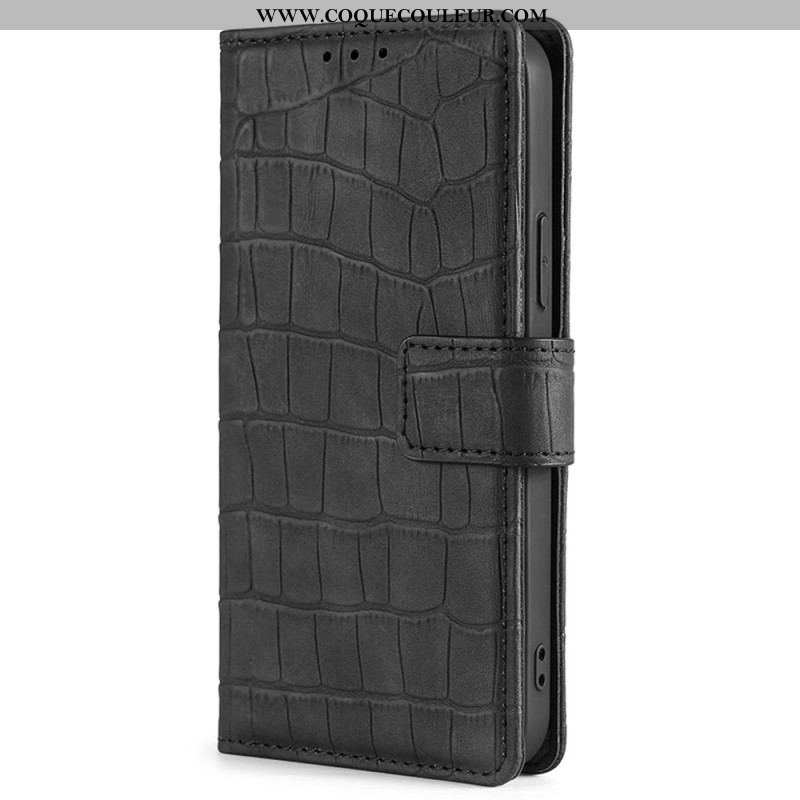 Housse Samsung Galaxy M13 Style Peau de Crocodile