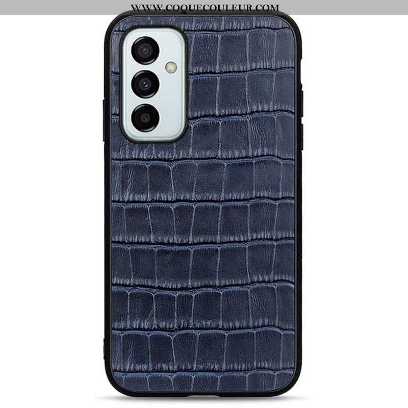 Coque Samsung Galaxy M23 5G Véritable Cuir Texture Crocodile