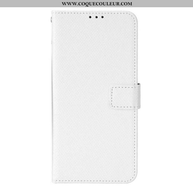 Housse Samsung Galaxy M23 5G Motif Texturé avec Lanière