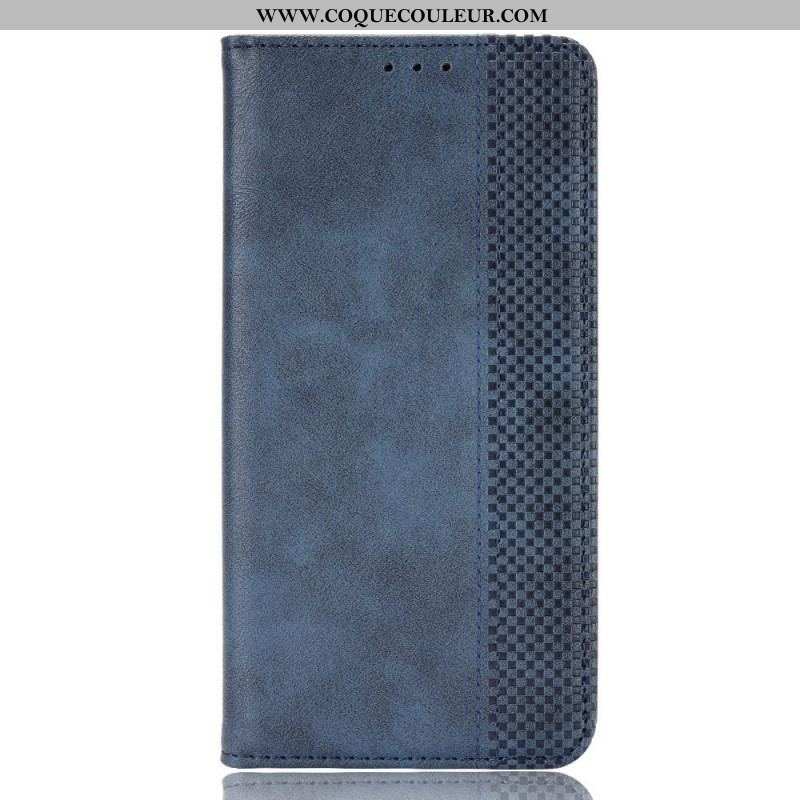 Flip Cover Samsung Galaxy M23 5G Effet Cuir Vintage Stylisé