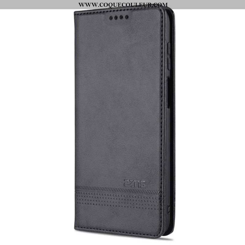 Flip Cover Samsung Galaxy M32 Style Cuir AZNS