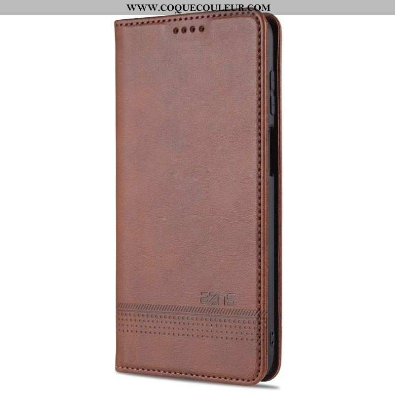 Flip Cover Samsung Galaxy M32 Style Cuir AZNS