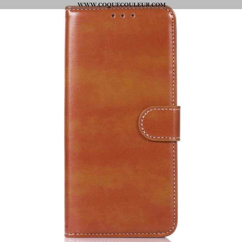 Housse Samsung Galaxy M33 5G Style Cuir et Coutures