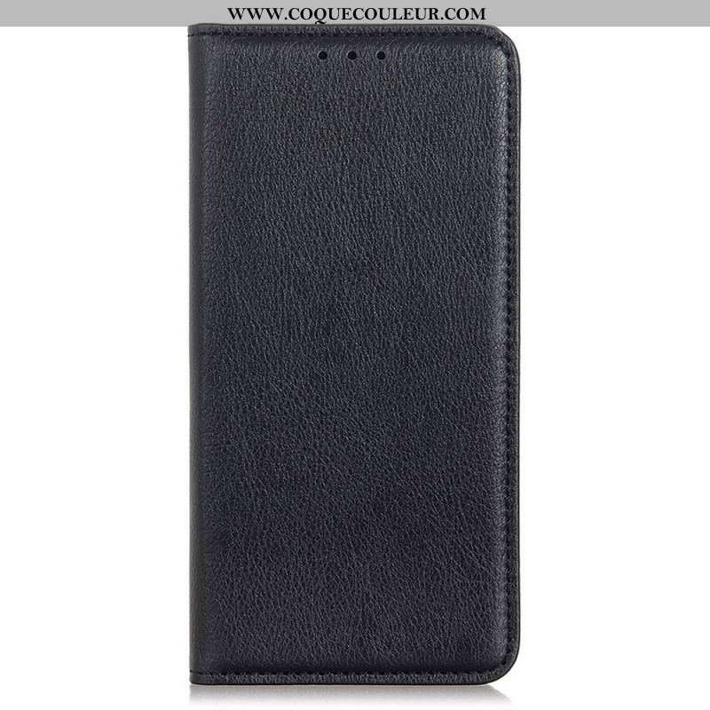 Flip Cover Samsung Galaxy M33 5G Cuir Fendu Litchi