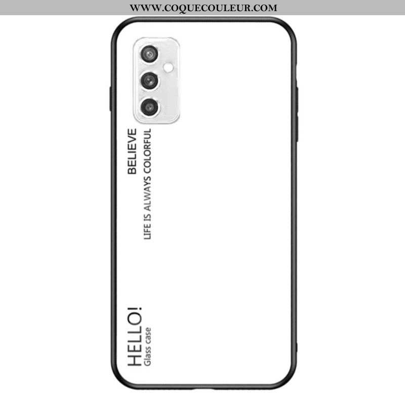 Coque Samsung Galaxy M52 5G Verre Trempé Hello