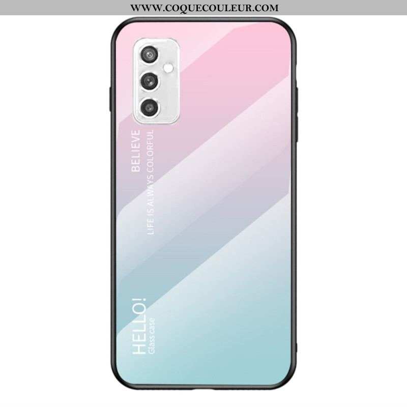 Coque Samsung Galaxy M52 5G Verre Trempé Hello