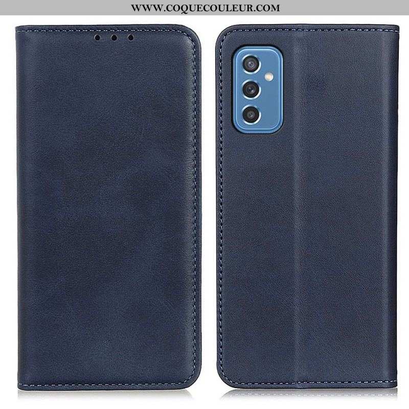 Flip Cover Samsung Galaxy M52 5G Cuir Élégant