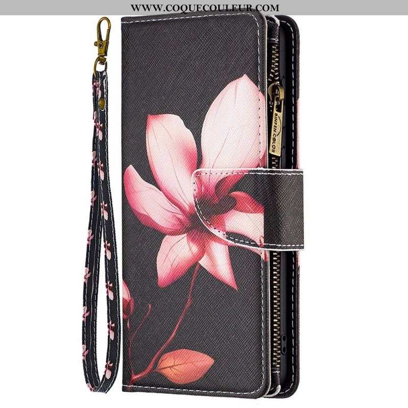 Housse Samsung Galaxy M53 5G Portefeuille Fleur